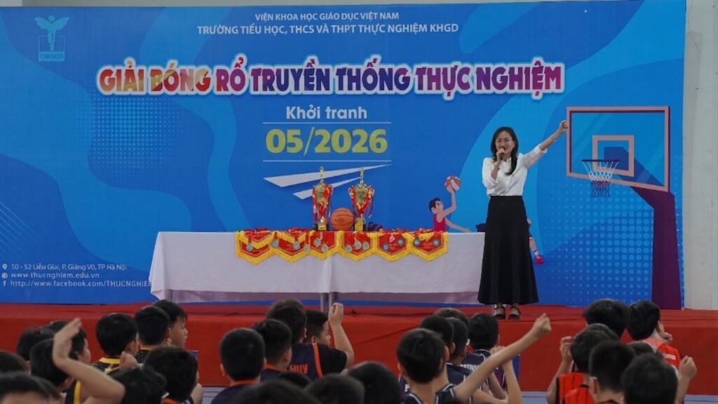 VBD đảm nhận công tác trọng tài giải bóng rổ học sinh khối 4-5 tại Trường Thực Nghiệm KHGD